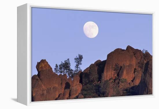 Full Moon, High Peaks, Pinnacles National Monument, California, USA-Gerry Reynolds-Framed Premier Image Canvas