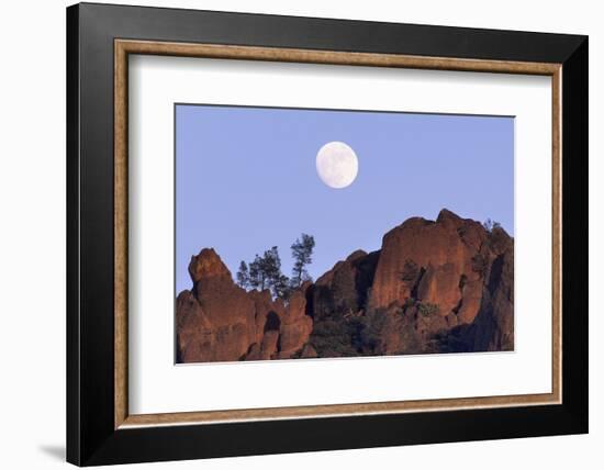 Full Moon, High Peaks, Pinnacles National Monument, California, USA-Gerry Reynolds-Framed Photographic Print