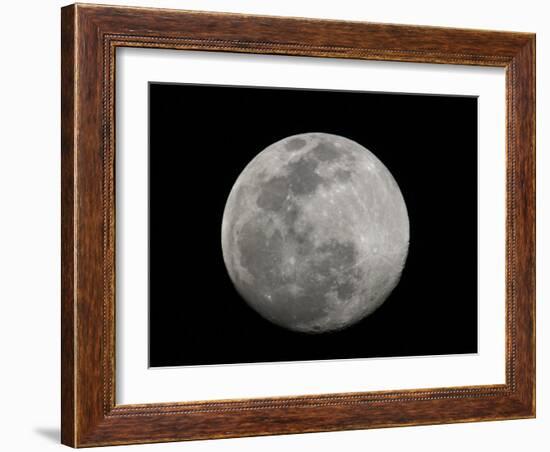 Full Moon in Black and White-Arthur Morris-Framed Photographic Print