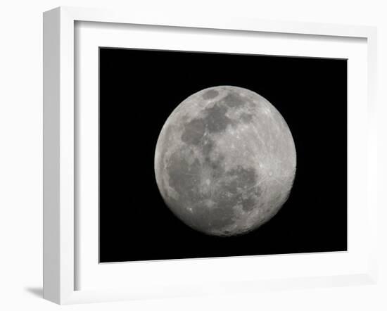 Full Moon in Black and White-Arthur Morris-Framed Photographic Print