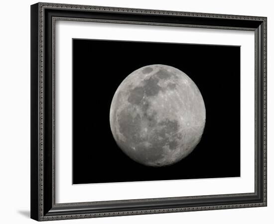 Full Moon in Black and White-Arthur Morris-Framed Photographic Print