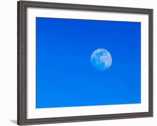 Full Moon in Blue Sky-Adam Jones-Framed Photographic Print