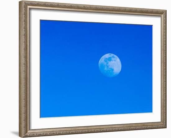 Full Moon in Blue Sky-Adam Jones-Framed Photographic Print