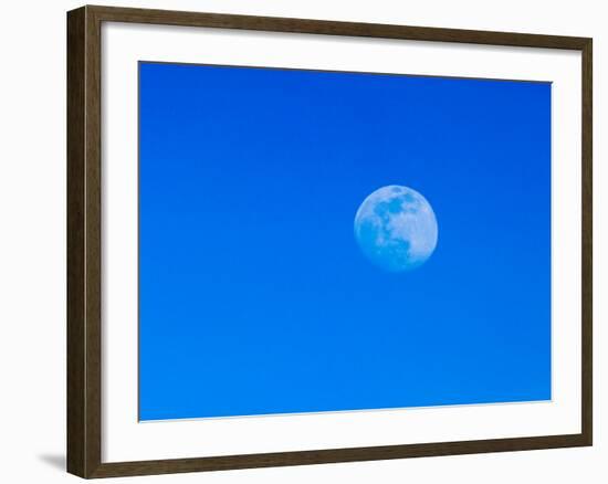 Full Moon in Blue Sky-Adam Jones-Framed Photographic Print