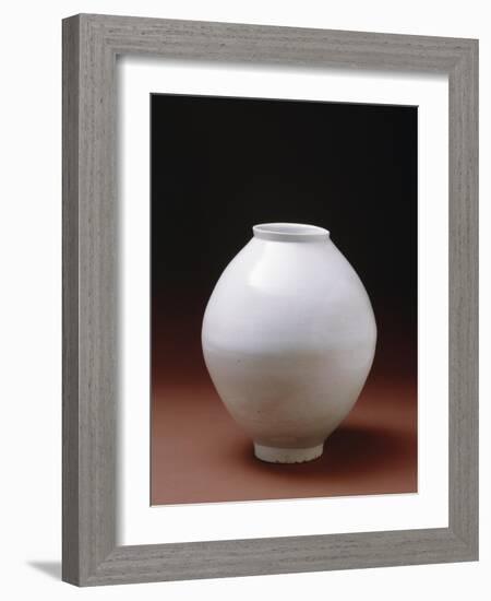 Full Moon' Jar, Early 17th Century (Porcelain with Glaze)-Korean-Framed Giclee Print