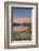 Full moon, orange clouds at Oxbow Bend at sunrise, Grand Teton National Park, Wyoming.-Alan Majchrowicz-Framed Photographic Print