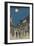 Full Moon over a Crowded Street-null-Framed Art Print