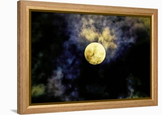 Full moon over Bali, Indonesia, Southeast Asia-Greg Johnston-Framed Premier Image Canvas