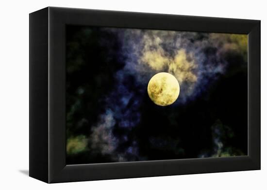 Full moon over Bali, Indonesia, Southeast Asia-Greg Johnston-Framed Premier Image Canvas