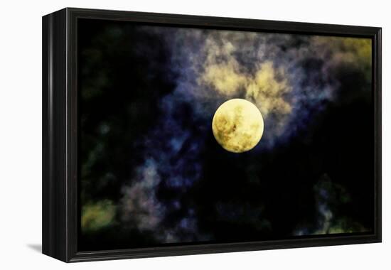 Full moon over Bali, Indonesia, Southeast Asia-Greg Johnston-Framed Premier Image Canvas