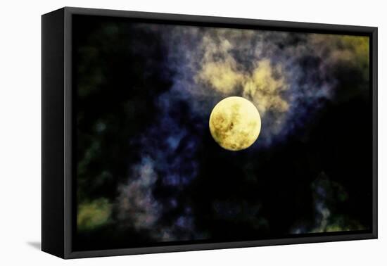 Full moon over Bali, Indonesia, Southeast Asia-Greg Johnston-Framed Premier Image Canvas