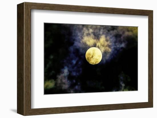 Full moon over Bali, Indonesia, Southeast Asia-Greg Johnston-Framed Photographic Print