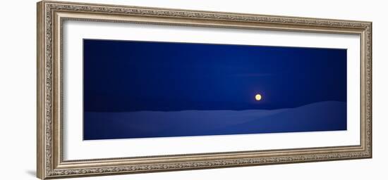 Full Moon over Desert, White Sands National Monument, New Mexico, USA-null-Framed Photographic Print