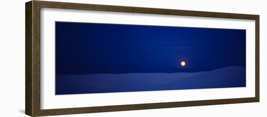 Full Moon over Desert, White Sands National Monument, New Mexico, USA-null-Framed Photographic Print