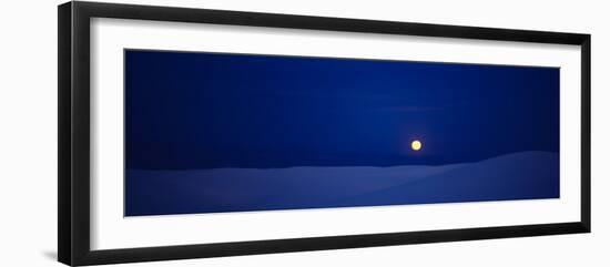 Full Moon over Desert, White Sands National Monument, New Mexico, USA-null-Framed Photographic Print