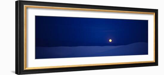 Full Moon over Desert, White Sands National Monument, New Mexico, USA-null-Framed Photographic Print