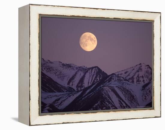 Full Moon over Gates of the Arctic National Park, North Slope of the Brooks Range, Alaska, USA-Steve Kazlowski-Framed Premier Image Canvas