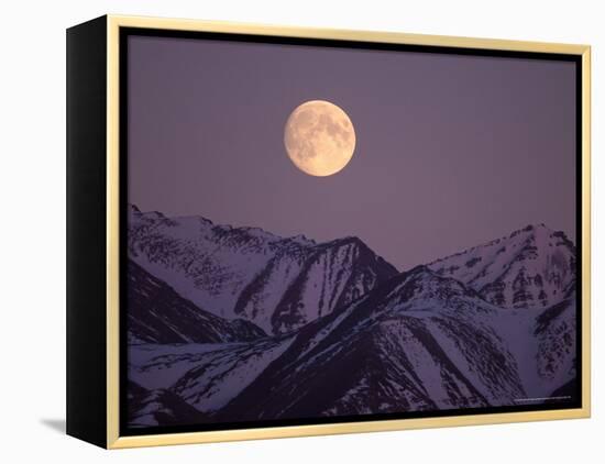 Full Moon over Gates of the Arctic National Park, North Slope of the Brooks Range, Alaska, USA-Steve Kazlowski-Framed Premier Image Canvas
