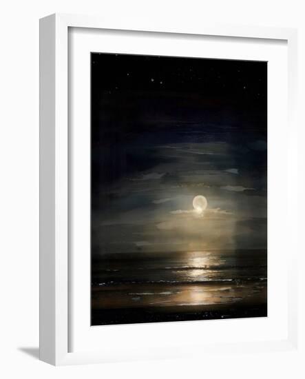 Full Moon Over Ocean-Ruth Day-Framed Giclee Print