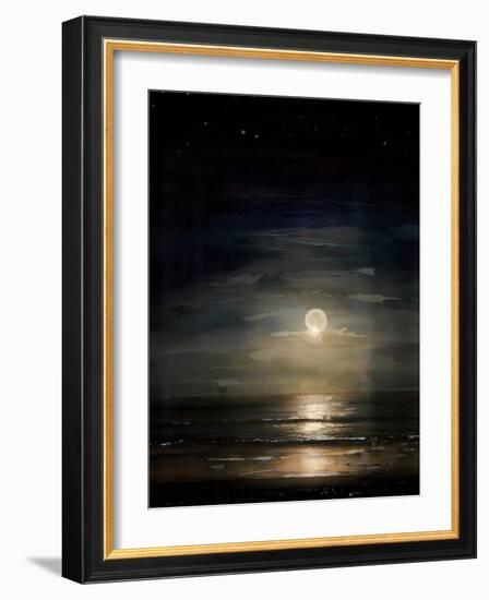 Full Moon Over Ocean-Ruth Day-Framed Giclee Print