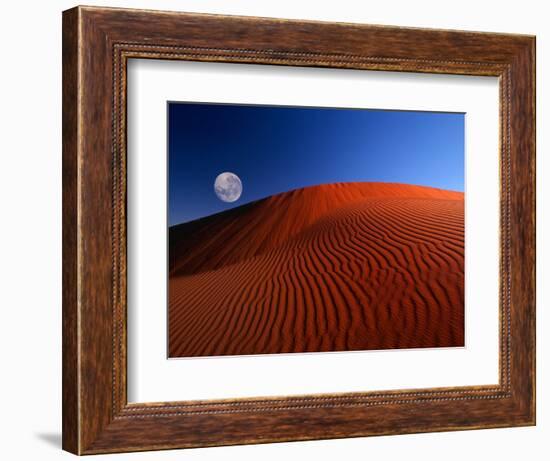 Full Moon over Red Dunes-Charles O'Rear-Framed Photographic Print