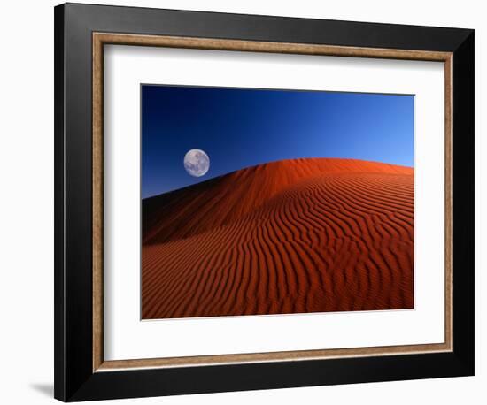 Full Moon over Red Dunes-Charles O'Rear-Framed Photographic Print