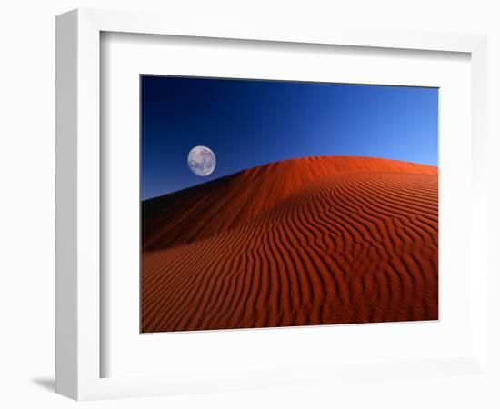 Full Moon over Red Dunes-Charles O'Rear-Framed Photographic Print