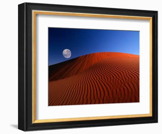 Full Moon over Red Dunes-Charles O'Rear-Framed Photographic Print