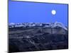 Full Moon over Santorini-Bo Zaunders-Mounted Photographic Print