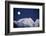 Full Moon over Snowcapped Mountain, North Cascades, Washington State, USA-Peter Skinner-Framed Photographic Print