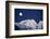 Full Moon over Snowcapped Mountain, North Cascades, Washington State, USA-Peter Skinner-Framed Photographic Print