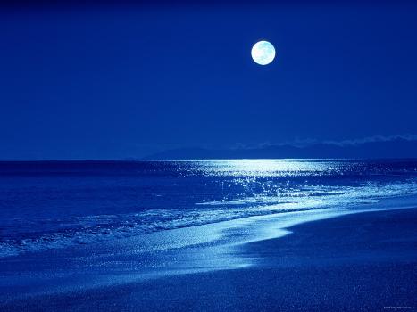Full Moon Over The Sea Photographic Print Art Com Full Moon Over The Sea Photographic Print Art Com