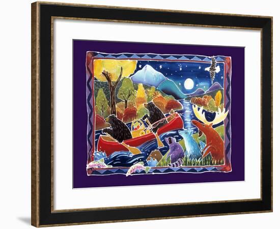 Full Moon Paddle-Harriet Peck Taylor-Framed Giclee Print