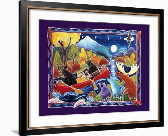 Full Moon Paddle-Harriet Peck Taylor-Framed Giclee Print