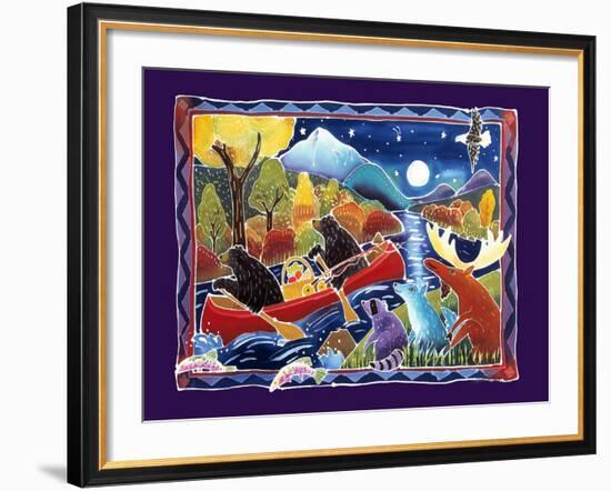 Full Moon Paddle-Harriet Peck Taylor-Framed Giclee Print