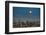 Full moon rising over Brisbane city, Queensland, Australia-Mark A Johnson-Framed Photographic Print