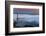 Full Moon Rising Over Golden Gate Bridge Low Fog and Mood San Francisco-Vincent James-Framed Photographic Print