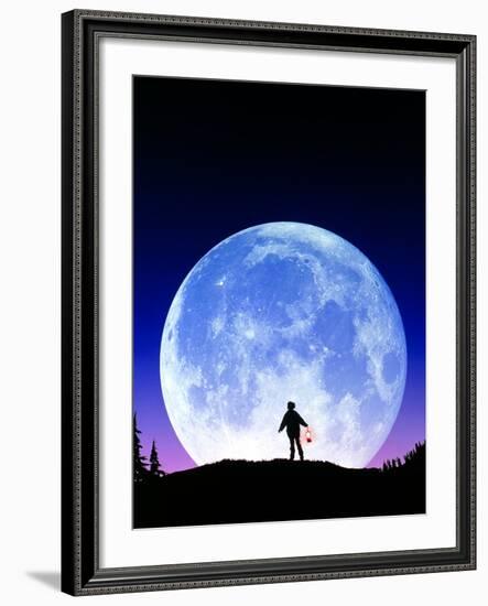 Full Moon Rising-David Nunuk-Framed Photographic Print