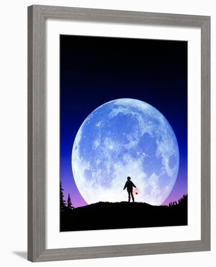 Full Moon Rising-David Nunuk-Framed Photographic Print