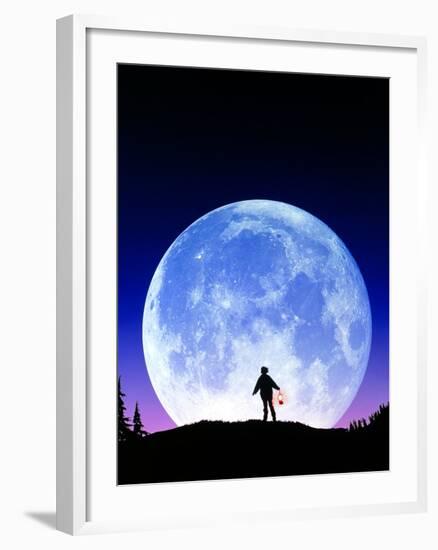 Full Moon Rising-David Nunuk-Framed Photographic Print