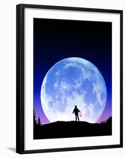 Full Moon Rising-David Nunuk-Framed Photographic Print