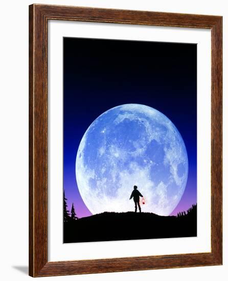 Full Moon Rising-David Nunuk-Framed Photographic Print