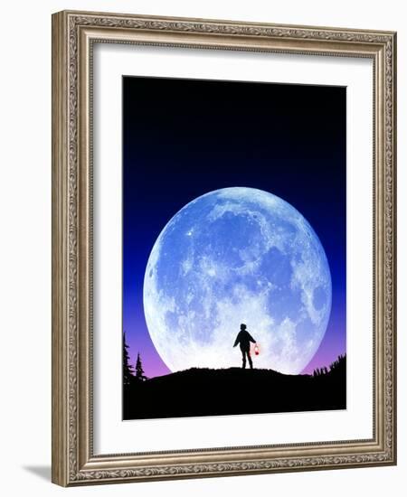 Full Moon Rising-David Nunuk-Framed Photographic Print