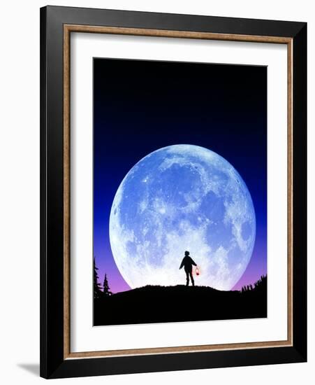 Full Moon Rising-David Nunuk-Framed Photographic Print