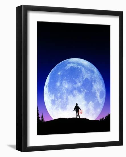 Full Moon Rising-David Nunuk-Framed Photographic Print