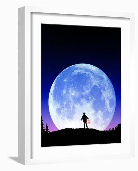 Full Moon Rising-David Nunuk-Framed Photographic Print