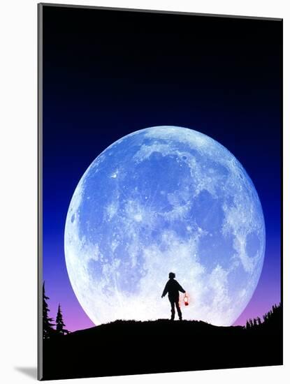 Full Moon Rising-David Nunuk-Mounted Photographic Print