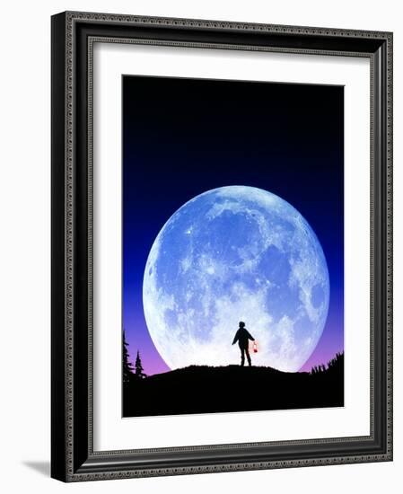 Full Moon Rising-David Nunuk-Framed Photographic Print