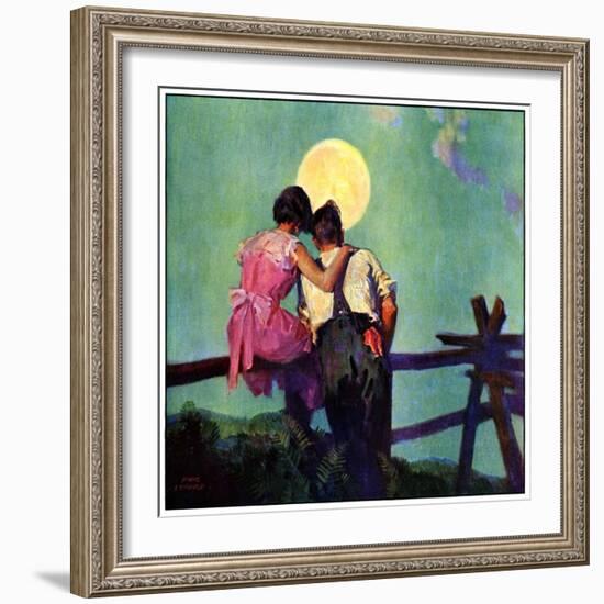 "Full Moon Romance,"October 1, 1934-Phil Lyford-Framed Giclee Print