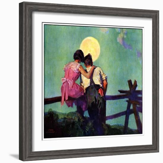 "Full Moon Romance,"October 1, 1934-Phil Lyford-Framed Giclee Print